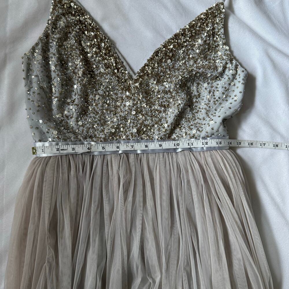 BHLDN Avery Beaded Sequin Bridesmaid Dress 6 - Picture 5 of 9